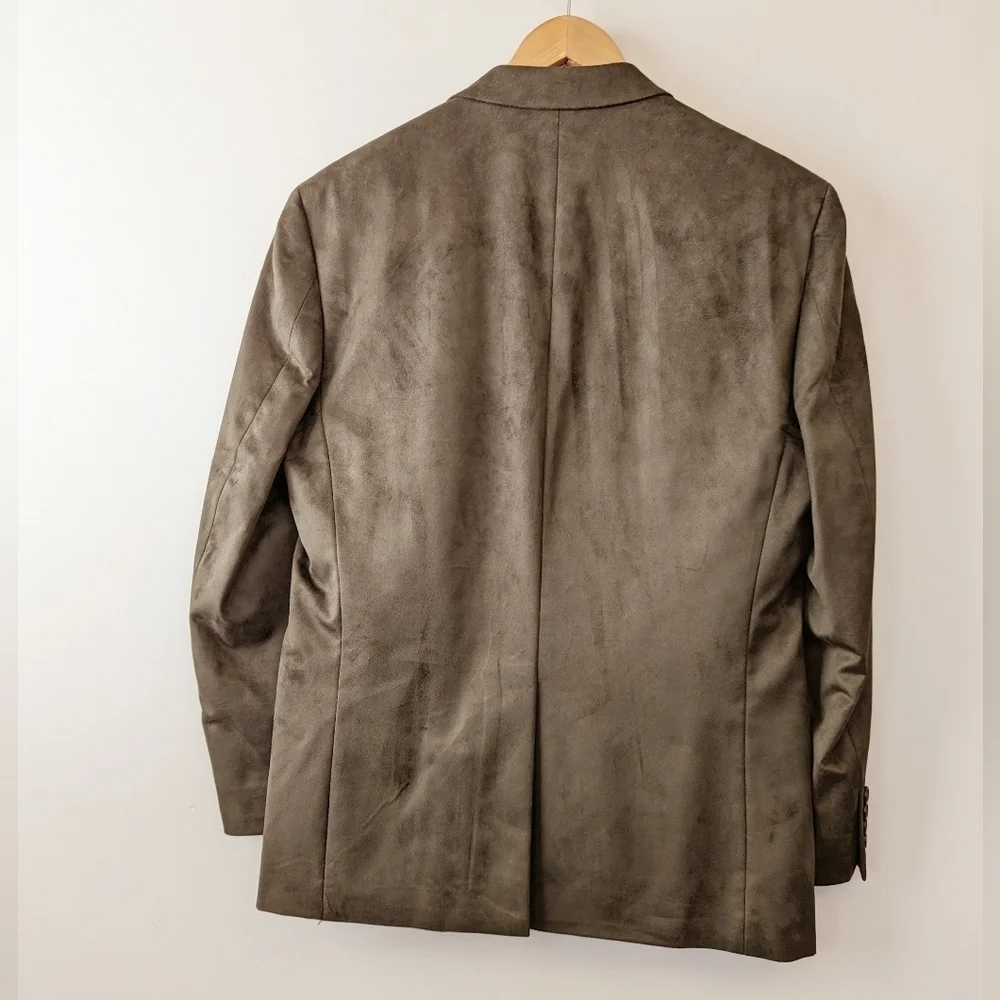 Lauren Ralph‎ Lauren Brown Faux Suede Sport Coat Blazer Size 40R